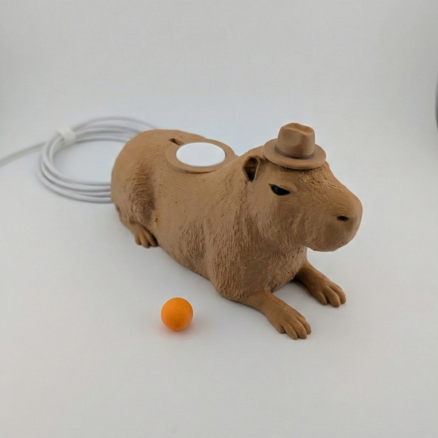 Capybara Watch Charging Dock - Magnetic Hat and Fruit Accessories