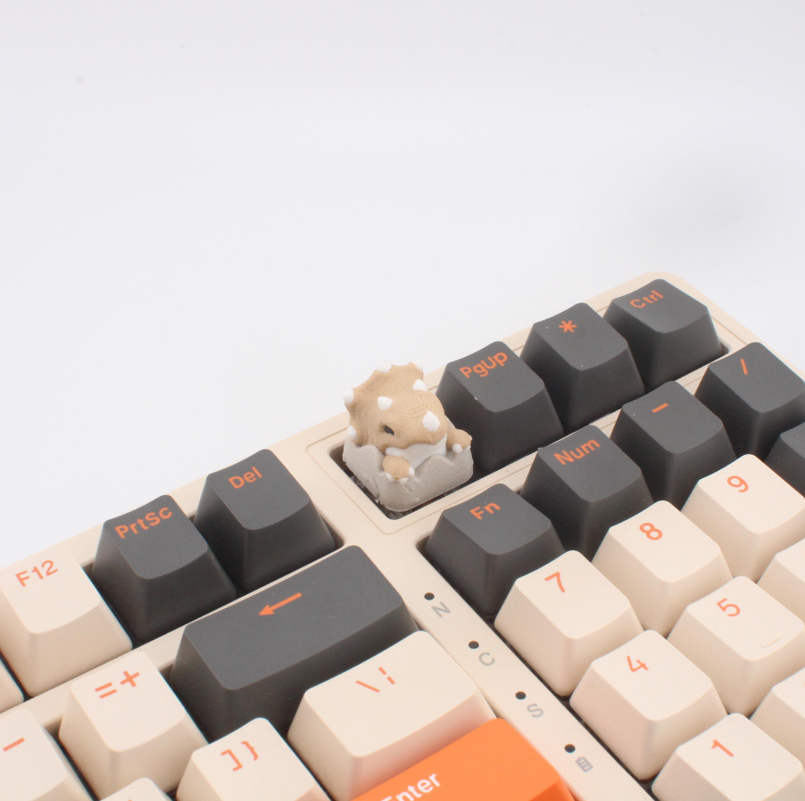 Keycap, Dinosaur, Trex, Triceratops, Parasaur, Cherry MX Keycap