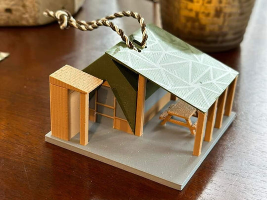 Campsite, Campground, Tent, Camping, Ornament, Camp Dearborn