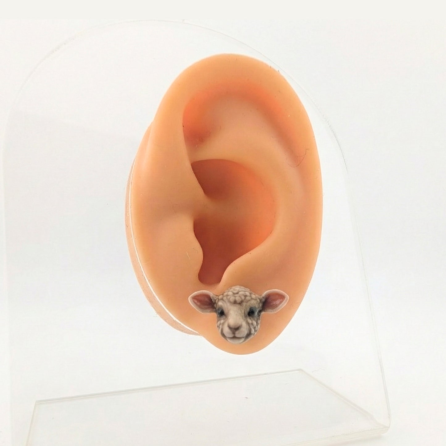 Sheep Stud Earrings: Farm Animal Jewelry