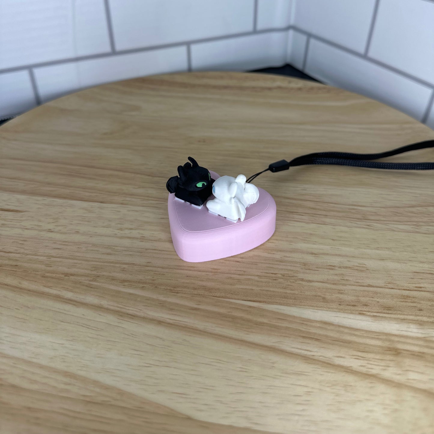 Heart Keycap Fidget Base: Couple's Desk Deco