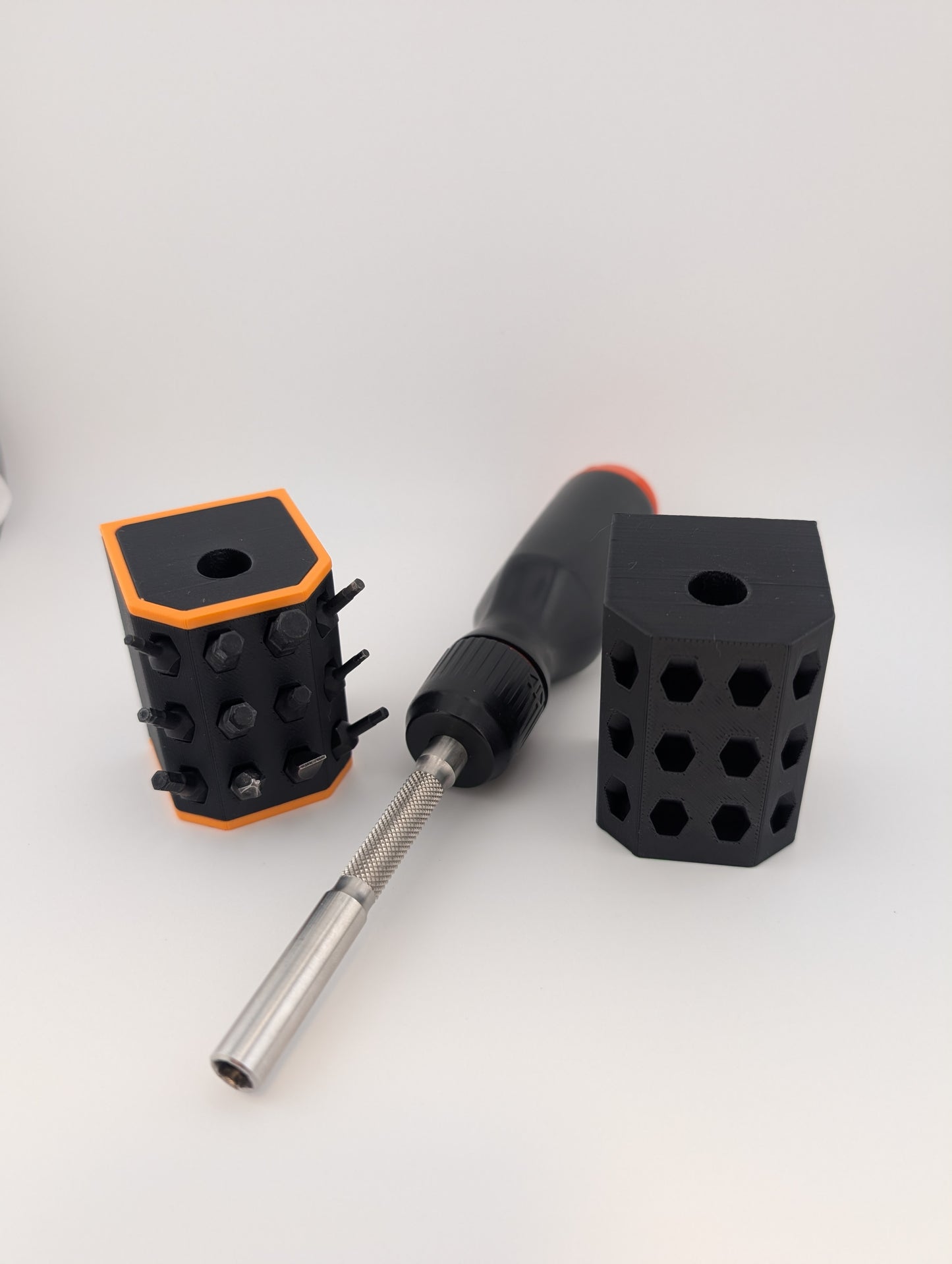 Wall Mounted Holder for LTT Screwdriver & Bit Storage | Sleek Workshop Organizer | VHB Adhesive Mount