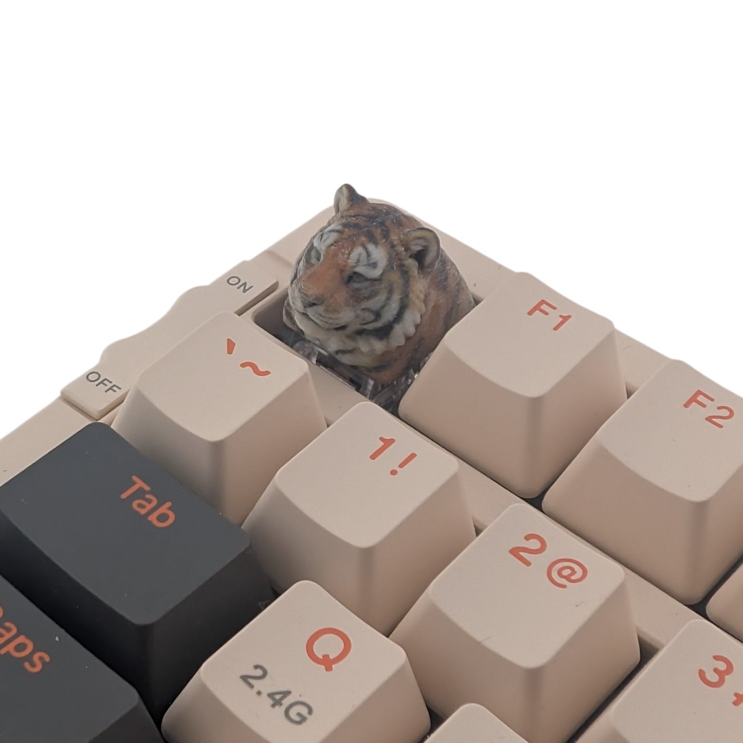 Tiger Keycap | Full Color Resin Artisan Keycap