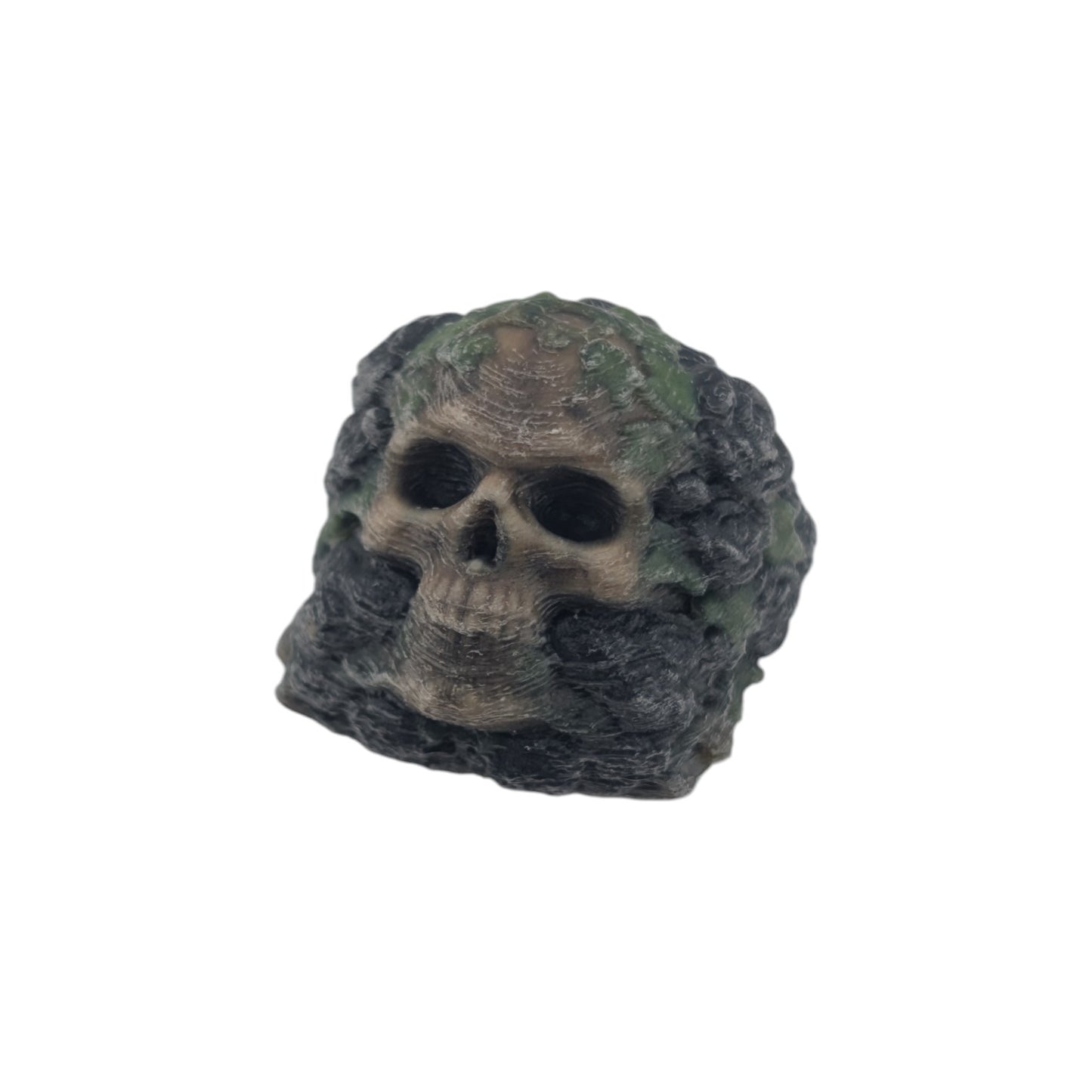 Mossy Skull Keycap | Full Color Resin Artisan Keycap