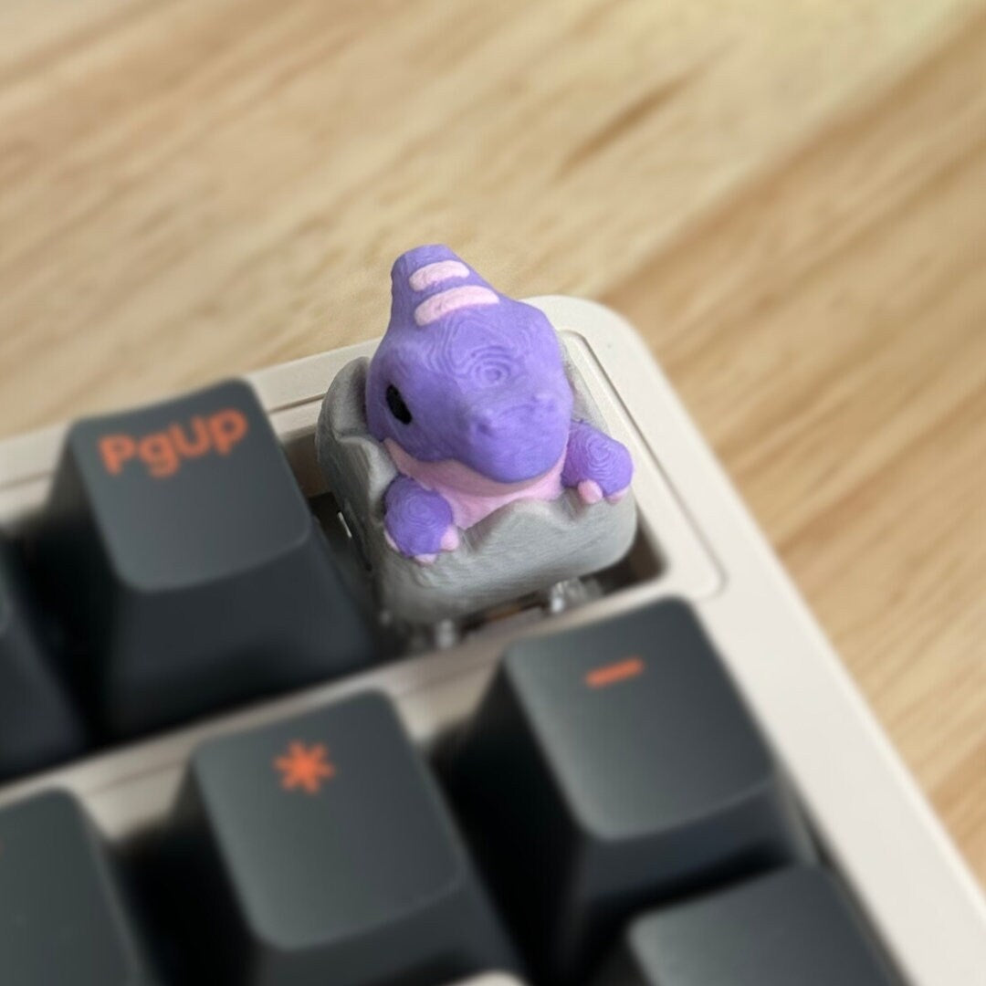Keycap, Dinosaur, Trex, Triceratops, Parasaur, Cherry MX Keycap