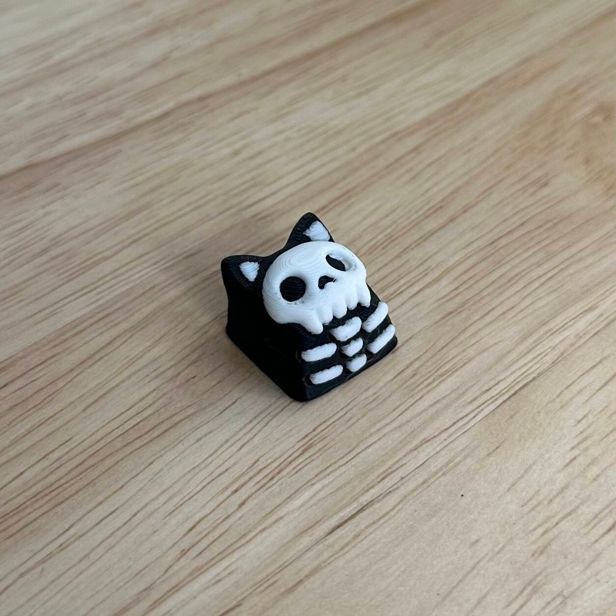 Keycap, Skull Cat, Cherry MX Keycap