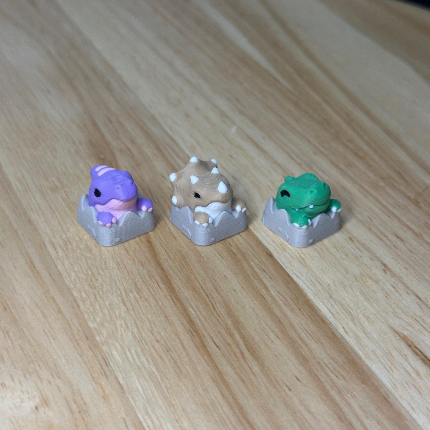 Keycap, Dinosaur, Trex, Triceratops, Parasaur, Cherry MX Keycap